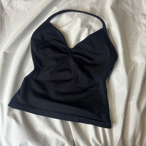 Black Halter Tank Top